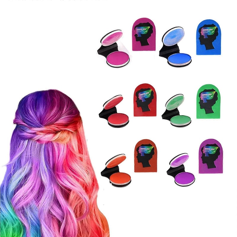 Semi Permanent Hair Dye Hair Powder 8-color Disposable Hair Hair Powder Easy To Color Stage Hair 24g