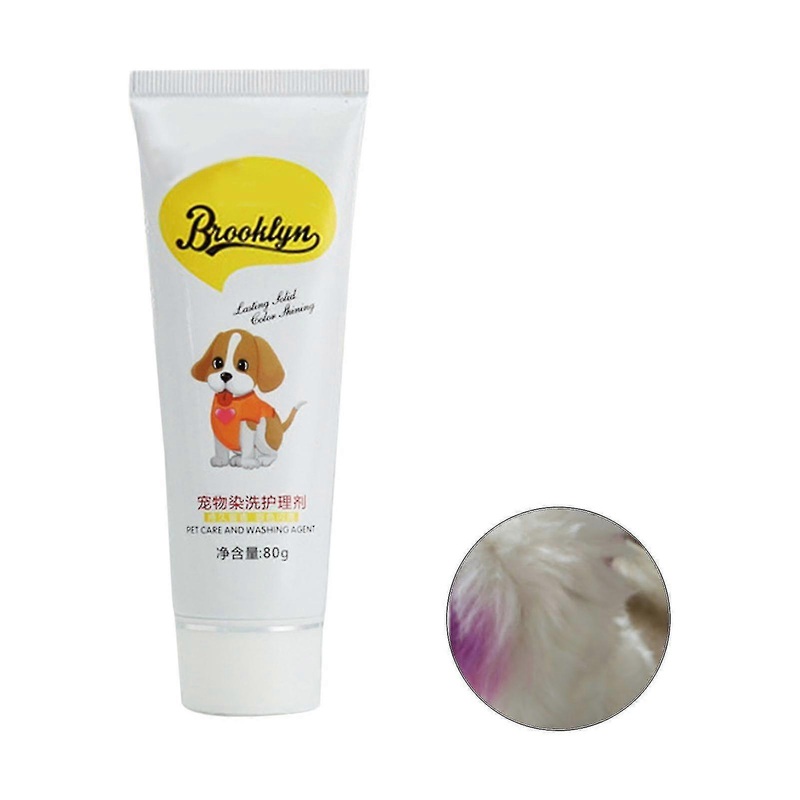 80g Semi Pet Dye Cream High Pigmented Dog Coloring Dyestuff For Home