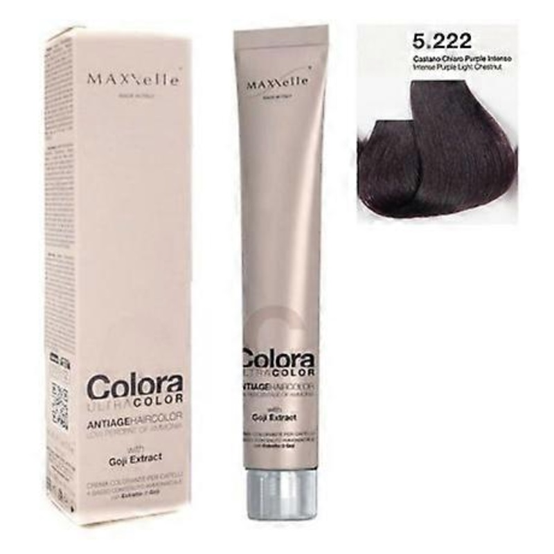 Brown Light Intense Purple 5.222-colora Maxxelle With Natural Fruit Of Goji 100 Ml