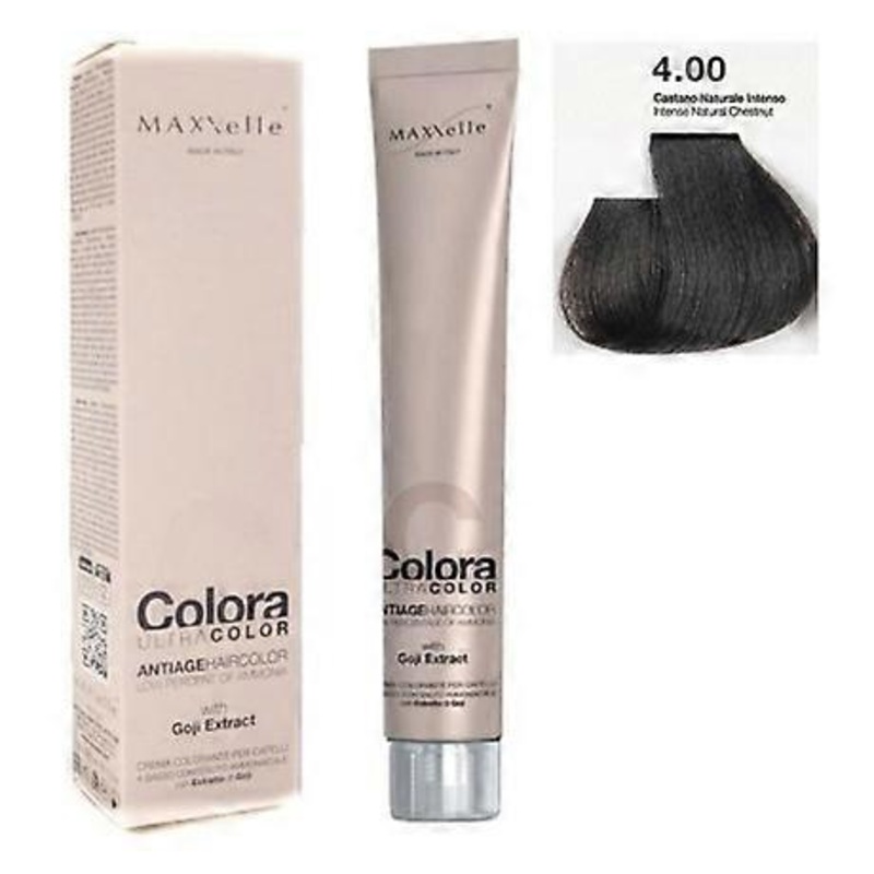 Intense Natural Brown 4.00 Colora Maxxelle With Natural Fruit Of Goji 100 Ml