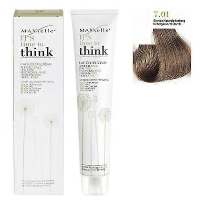 Light Blonde Grey 8.01 Ammonia-free Hair Color With Argan Oil Think Maxxelle 100ml