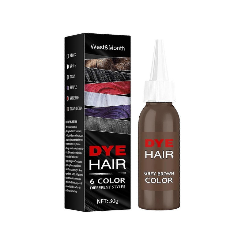 Plant Hair Dye Cream Tide Color Grandma Gray Hair Care Mild And Not Hurt Hair Long-lasting Portable And Easy To Dye