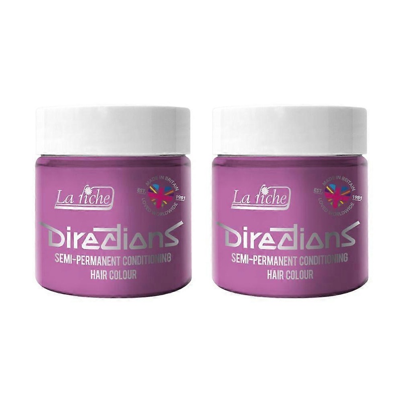 2 x La Riche Directions Semi-Permanent Hair Color 100ml Tubs – Lavender