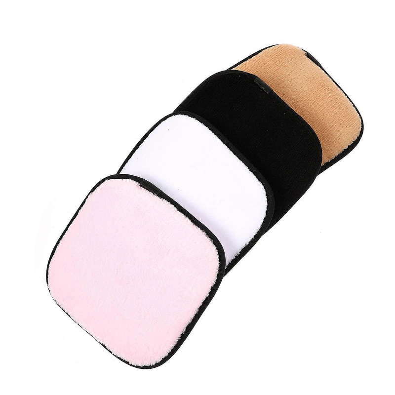 Cleansing Square Makeup Removal Sponges For Women Assorted Color Cleansing Tool 4Pcs