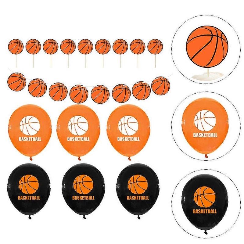 Festive Basketball Themed Ornaments, Safe and Sturdy Balloons for Themed Celebrations