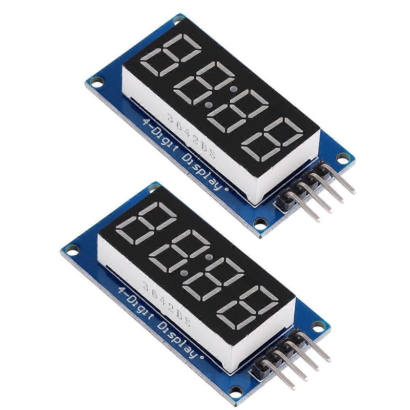 LED Segment Display Module 4Digit Tube Clock Resin Red Common Anode for Home 0.36 inch