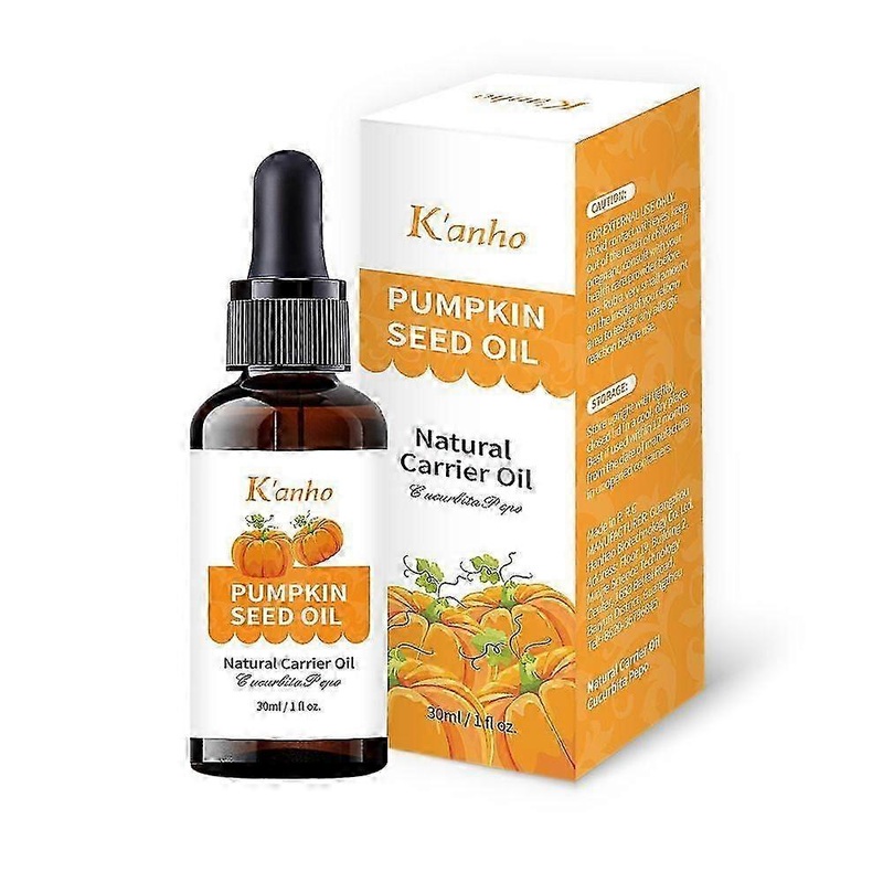 Pumpkin Seed Oil for Hair Growth & Skin Care, 100% Pure Natural Organic Cold Pressed Pumpkin Seed Oil for Dry Damaged Hair, Strengthen, Nourish Scalp