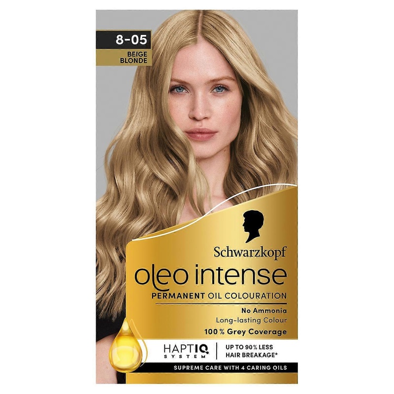 Schwarzkopf Oleo Intense Permanent Oil Colour Hair Dye 8-05 Beige Blonde