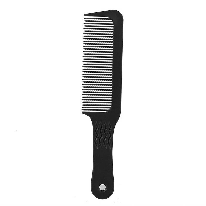 Wave Tooth Hair Comb Professional Salon Styling Tool Black, Hairdressing Comb for Barber and Stylist, Detangling and Sectioning