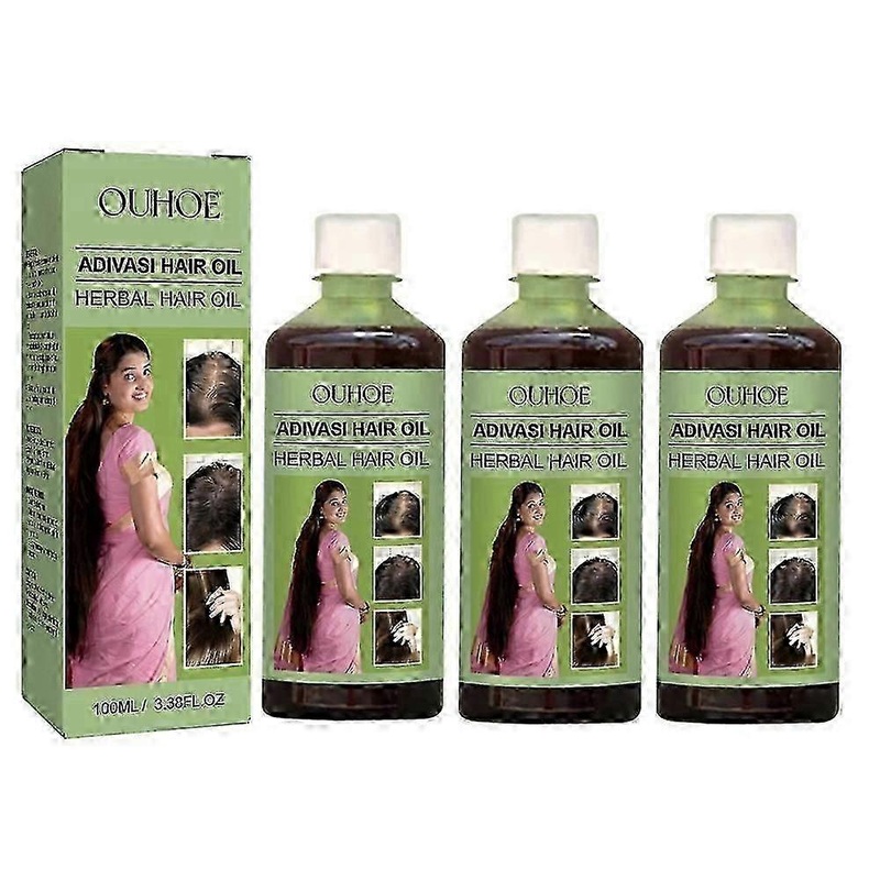 1-3X 100ml Herbal Hair Oil Refreshing Non-greasy Essential Oil For Hair Growth Nourishes Scalp And Stimulates Hair Growth