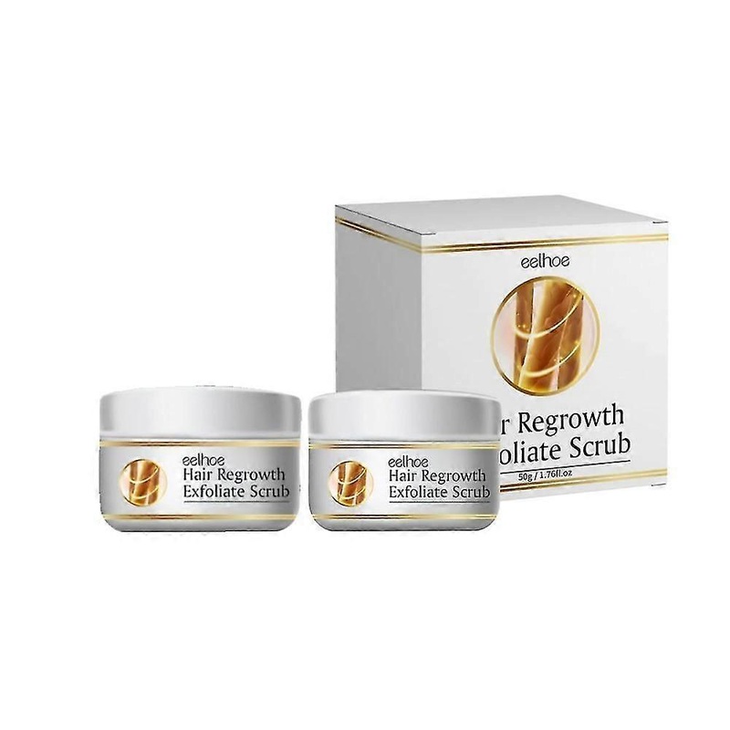 2023 Hair Regrowth Scalp Scrub – Exfoliating Treatment for Thicker Hair Growth with Natural Ingredients, 2-Pack UK Edition