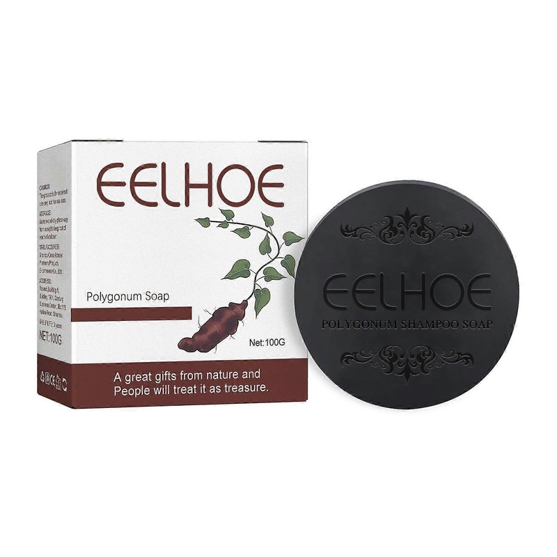 Polygonum Hair Growth Soap Hair Scalp Cleansing Shampoo Bar Anti-hair Loss Nourishing Soap Hair Care Soap for Women  Black