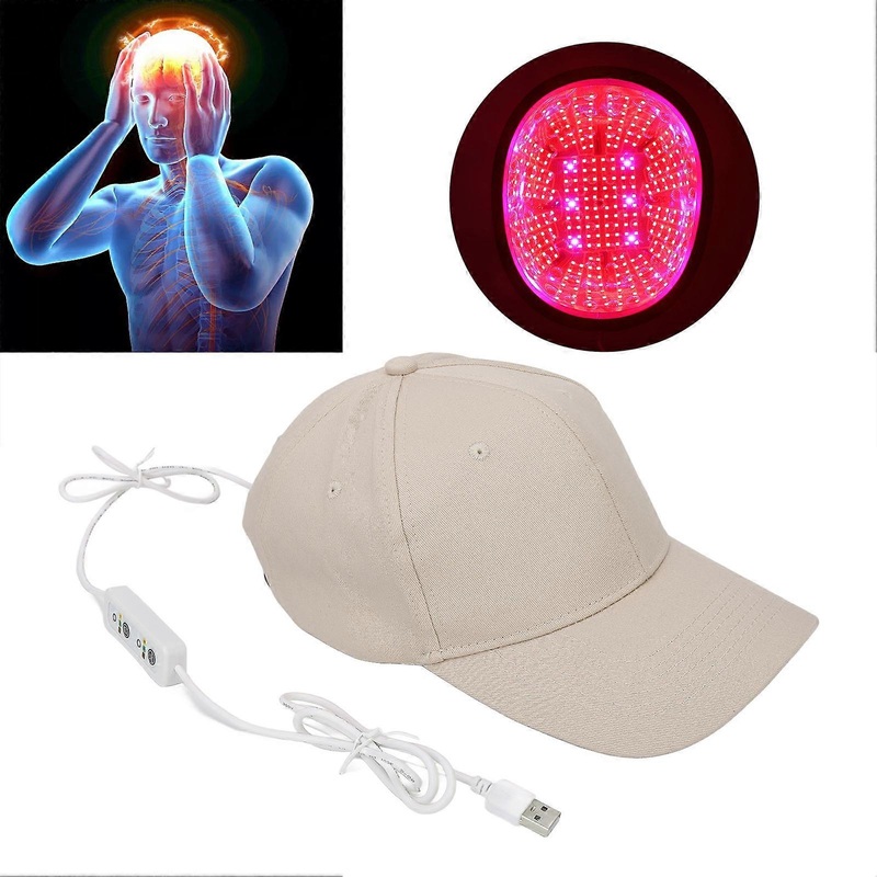 Red Blue Lighting Hair Hat 318pcs Light Chips 3 Energy Scalp Cap Device