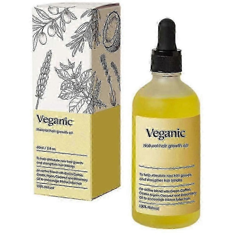 Veganic Natural Hair Growth Oil,Veganic Hair Growth Oil,Veganic Hair Oil for Dry Damaged Hair, Rosemary Oil For Thin Hair 2025