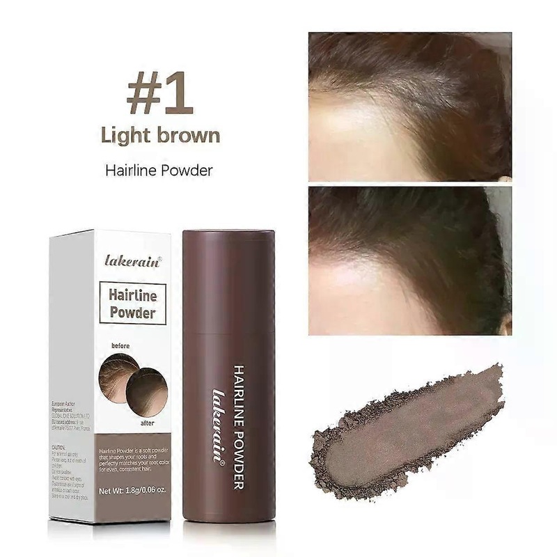 Waterproof Hairline & Root Concealer Pen  Instant Grey Coverage with Easy Blend Powder Stick for Normal Hair