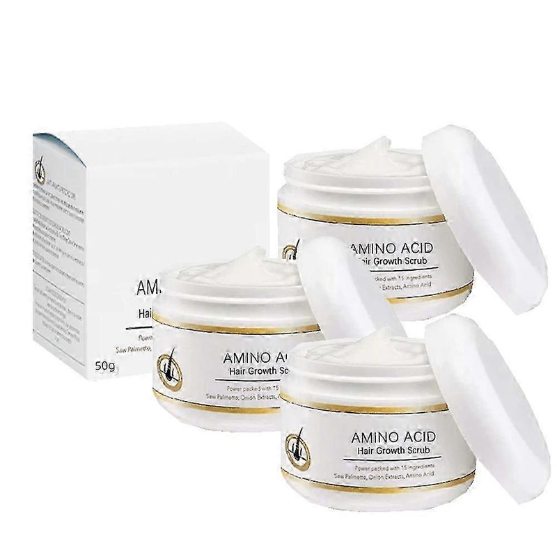 2025 3pcs Amino Acid Hair Fast Growth Scrub Hair Mask Anti Hair Break Hair Regrowth Treatment