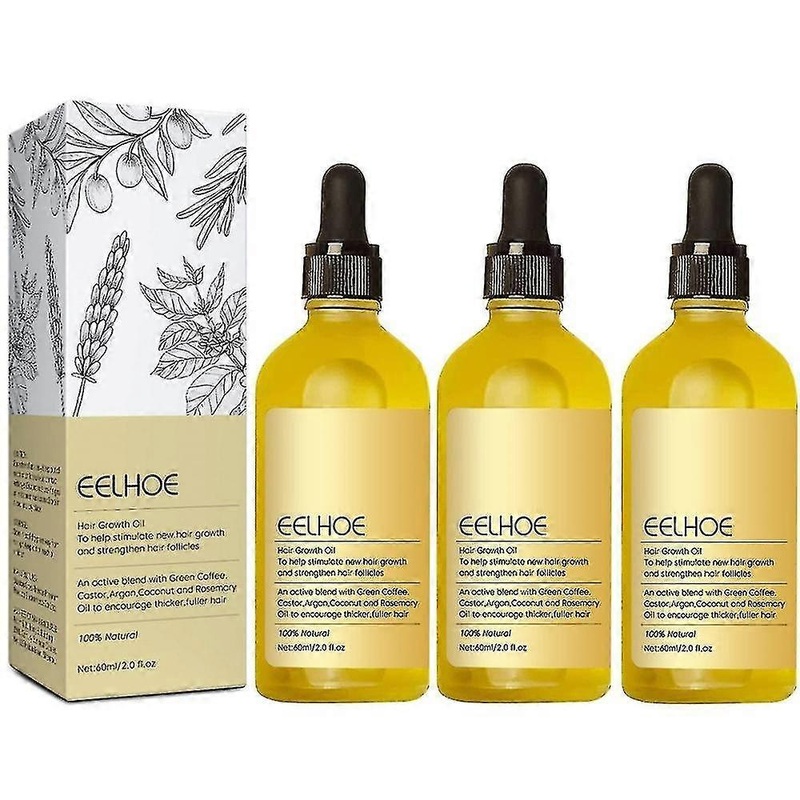 2025 3x Hair Eseential Oil for Hair Growth, Hair Regrowth Serum Natural Hair Growth Treatment for Men Women