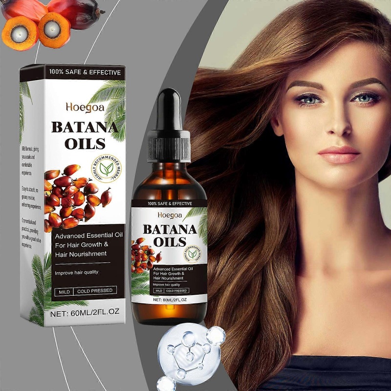 Batana hair care essential oil, gentle moisturizing care essence, dry hair and frizz smoothing care essence