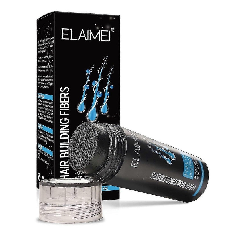 Hair Building Fibres, Hair Loss Concealer, Instant Effect Fibre Hair Powder Spray for Thinning Hair for Women and Men, Naturally Authentic Look, Black