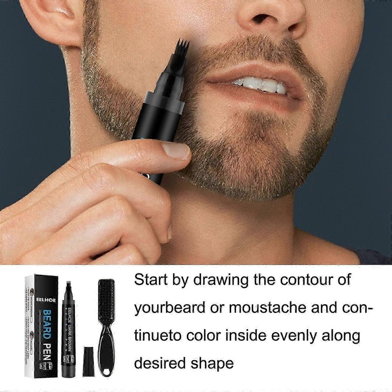 NEW Beard Filler Pen Pencil & Brush Hair Loss Treatment Natural Waterproof Shades