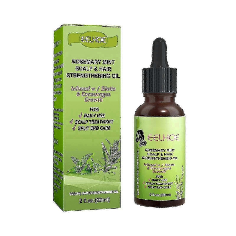 Peppermint Hair Treatment Intensive Hair Growth Solution Scalp Massage Treatment Smoothes Dryn