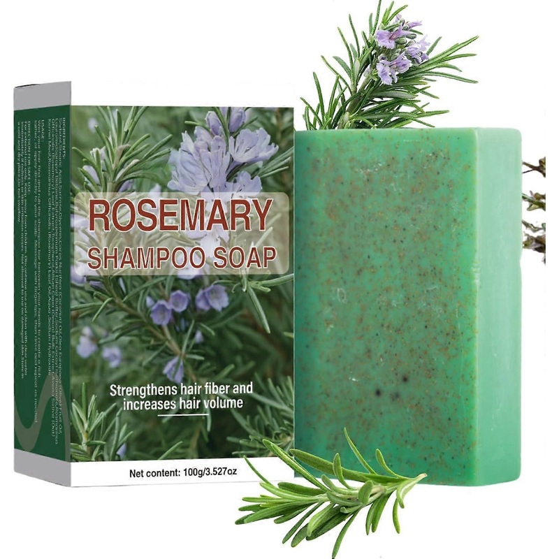 Rosemary Shampoo Bar, Solid Rosemary Shampoo for Hair Growth, Natural Shampoo Bar Cleanse Nourish Scalp, Hair Growth Shampoo, Anti Hair Loss Shampoo B