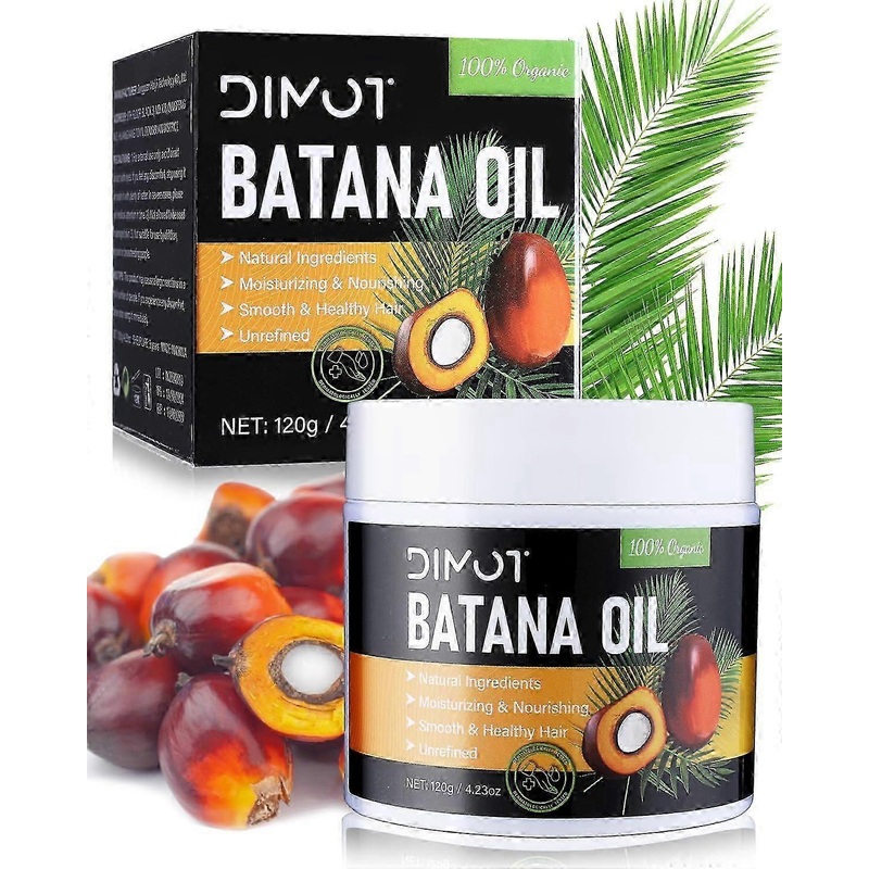 100% Natural Batana Oil for Hair Growth and Repair, Organic Unrefined Batana Hair Oil for Dry Damaged Hair, Prevent Hair Loss, Eliminates Split Ends