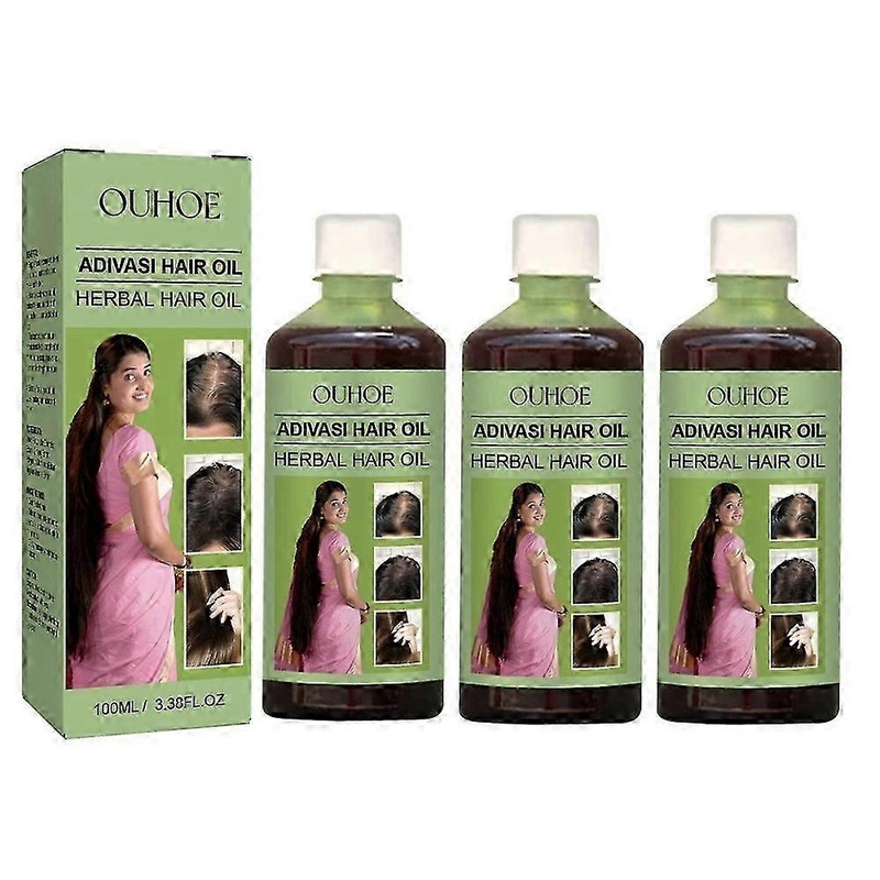 2025 1-3X 100ml Herbal Hair Oil Refreshing Non-greasy Essential Oil For Hair Growth Nourishes Scalp And Stimulates Hair Growth