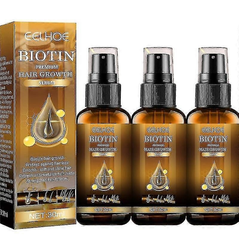 2025 3x Biotin Hair Growth Spray Anti Hair Loss Fast Regrowth Scalp Treatment Hair Regrowth Serum