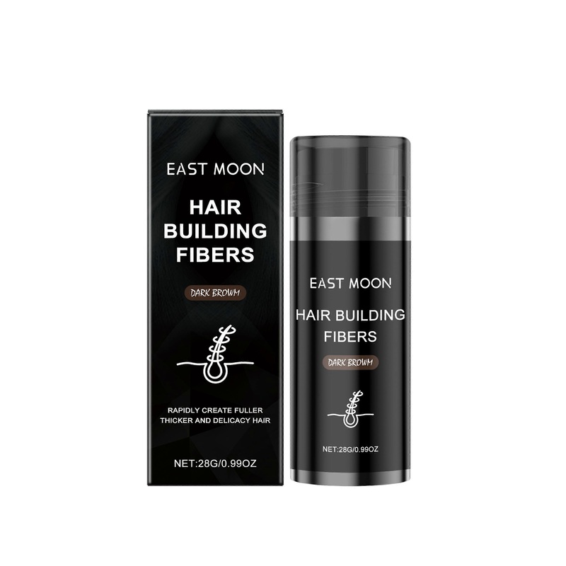2025 Latest Model  East Moon Dark Brown Hair Fiber Powder For Lazy People
