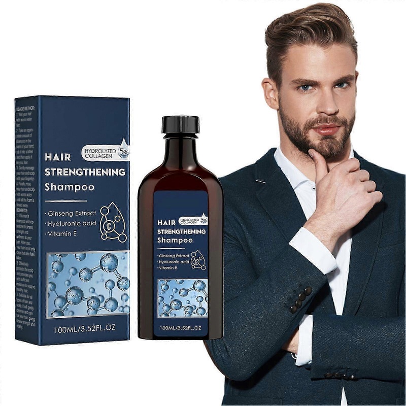 2025 Men Hair Strength Shampoo Professional Natural Plants Anti-Hair Loss Shampoo for Men Women Hair Nutrition Care
