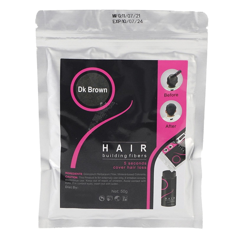Hair Building Fiber Hair Thickener Hair Loss Solution Concealer Hair Fuller Denser Dark Brown