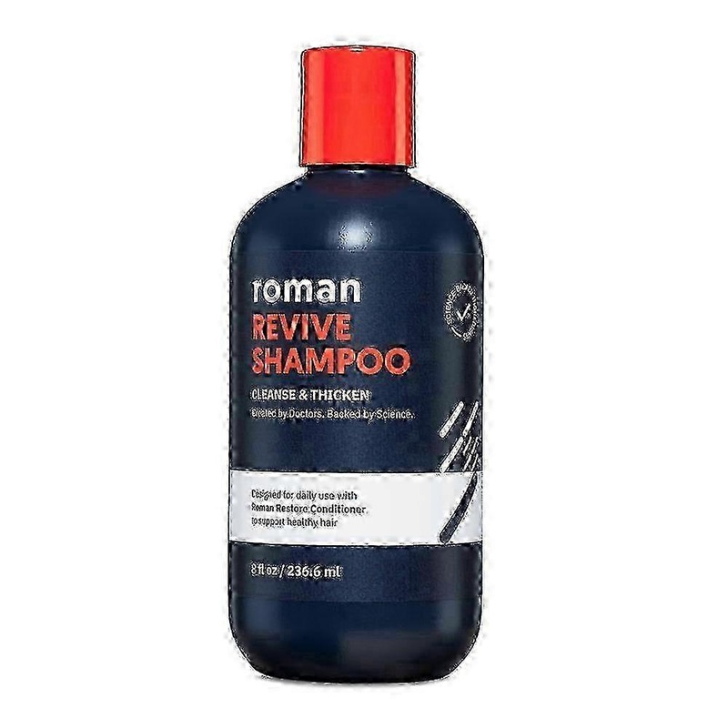 Roman Men’s Revive Shampoo To Exfoliate & Clarify With Peppermint, 8 Oz