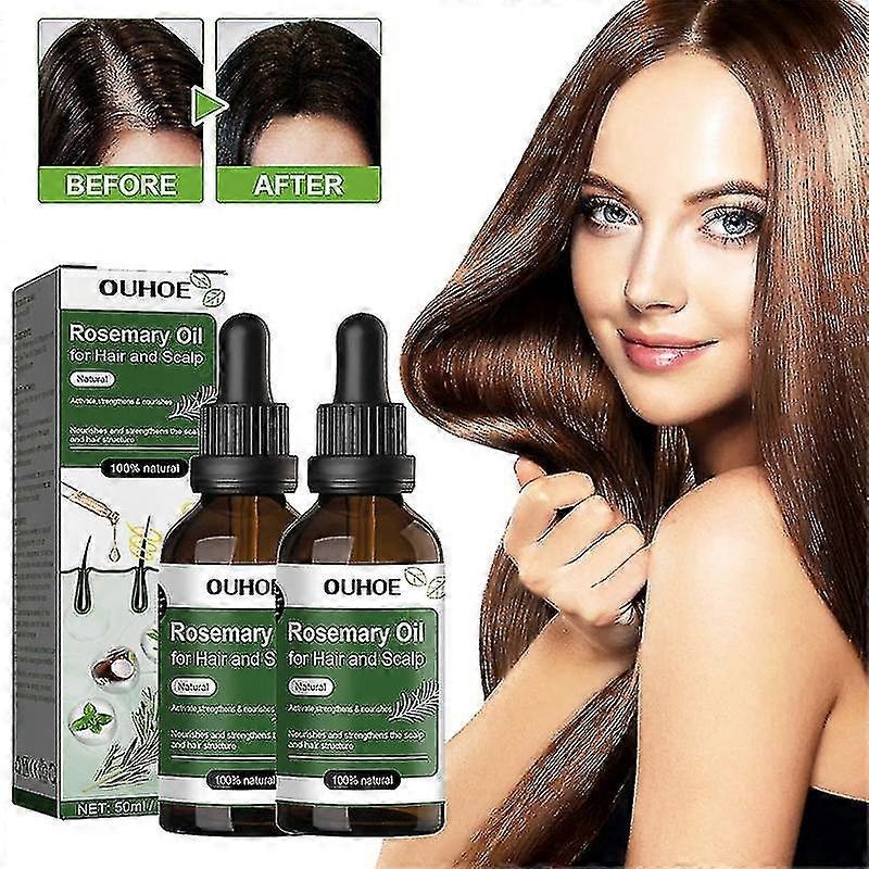 1-3pcs Rosemary Oil For Hair And Scalp-hair Oil For Hair Loss To Stimulate Hair Growth With Castor Oil 50 Ml – HHWW
