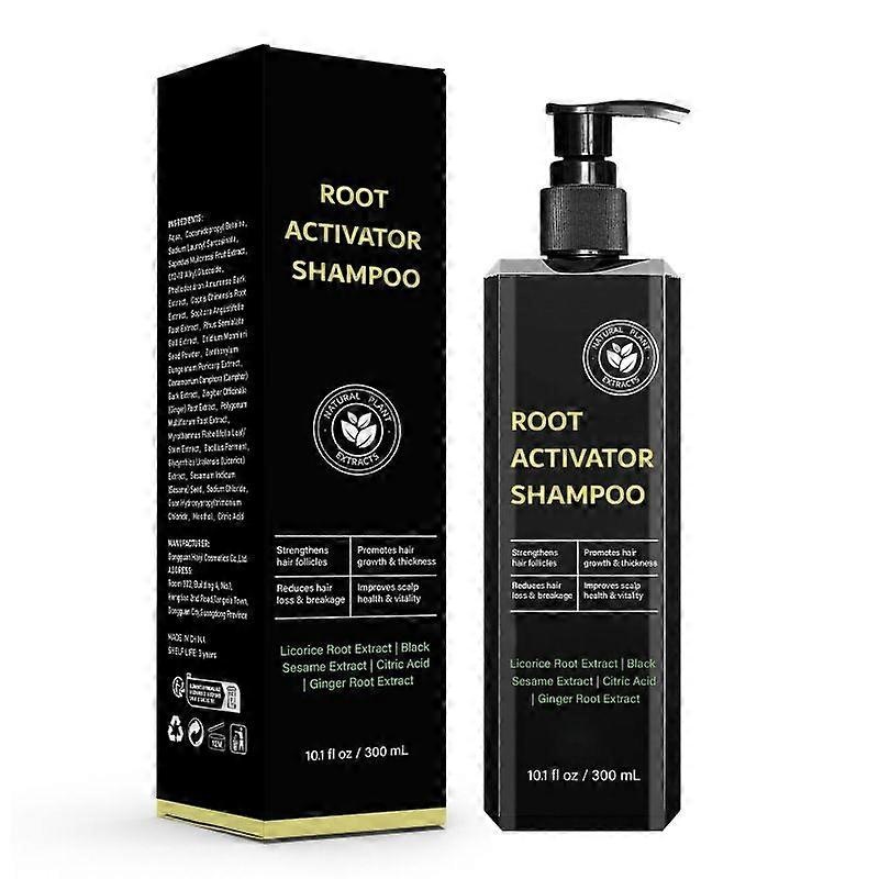 Root Activator Shampoo for Men, Mane Strengthening Root Activating Shampoo, Hair Growth Shampoo for Hair Loss and Thinning Hair 300ml