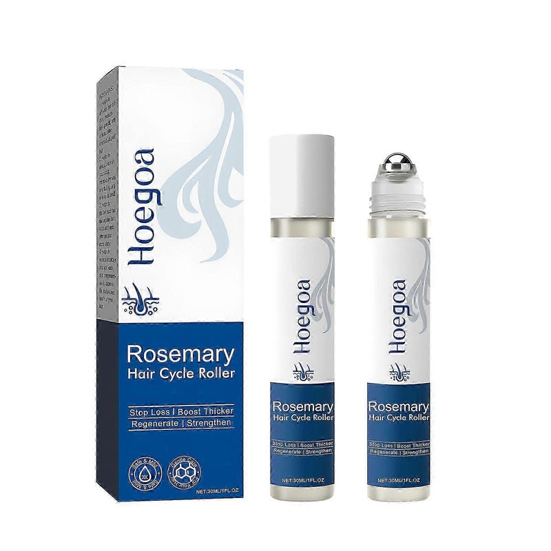 Rosemary Hair Growth Serum Roll On 30 ml – DHT-Blocking Scalp Serum Boosts Oxygen Flow, Reduces Hair Fall | Paraben/Sulfate-Free | Women & Men