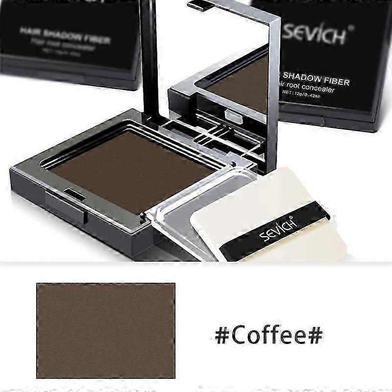 Sevich 3Colors Hairline Powder Waterproof Dark Brown Long Lasting Hair Shadow Powder 12g Hair Concealer Powder Instantly Cover