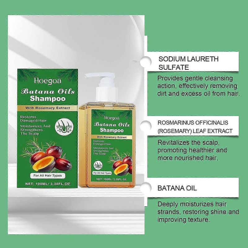 shampoo with batana oil and rosemary extract for nourishing hair