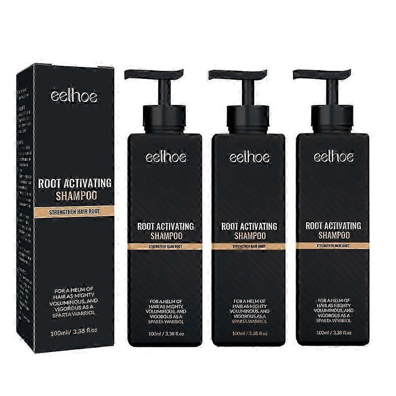 SPARTAN Hair Loss Shampoo with Root Activator – 3-Pack for Thicker, Fuller Hair