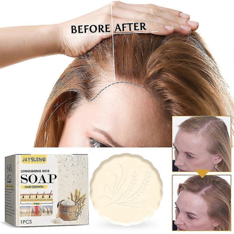 Rice Shampoo Soap Rice Essence Moisturizing Hair Growth Nourishing Soap Hair Care