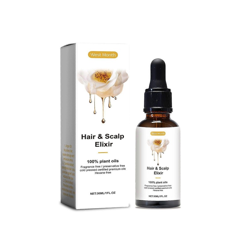 West Month Hair Care Essence Nourishing Scalp Hair Glow Luster Soft Luster