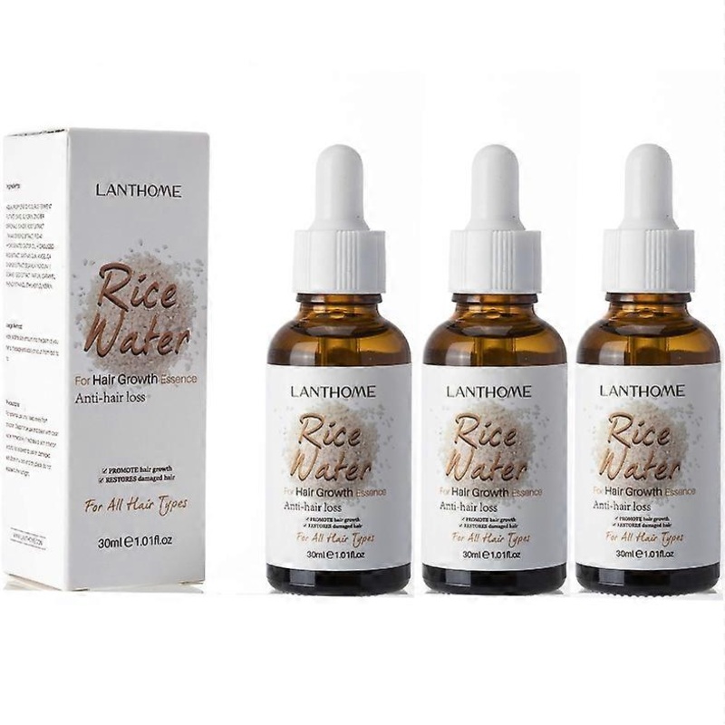 1/2/3PCS Rices Water Hair Growth Serum Natural Leavein Hair Conditioner Nourishing Strengthen Hair Oil for All Hair Types
