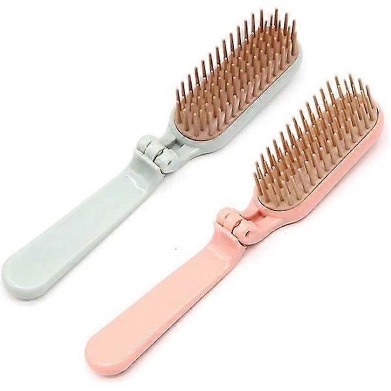 2 pcs Folding Hair Thickening Hair Thickening Portable Mini Massage Hair Thickening Anti-Static