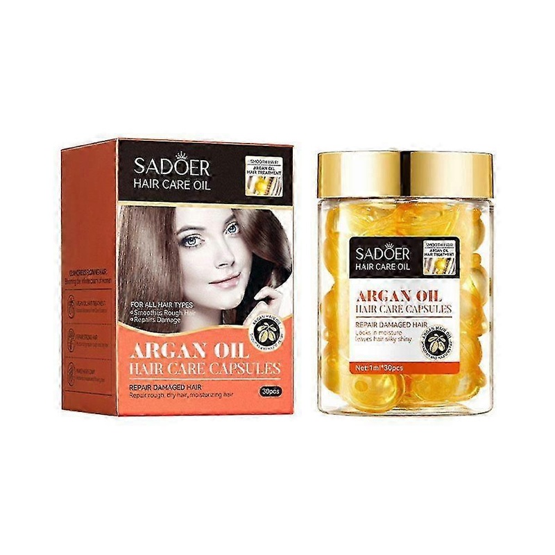 2025 30pcs per box (A)$ Argan oil hair care capsules to improve frizzy hair essential oil capsules conditioner