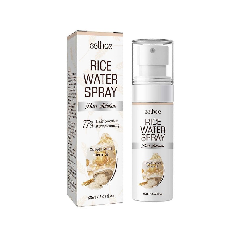 60ml rice water spray: hair growth essence, nourishing hair.