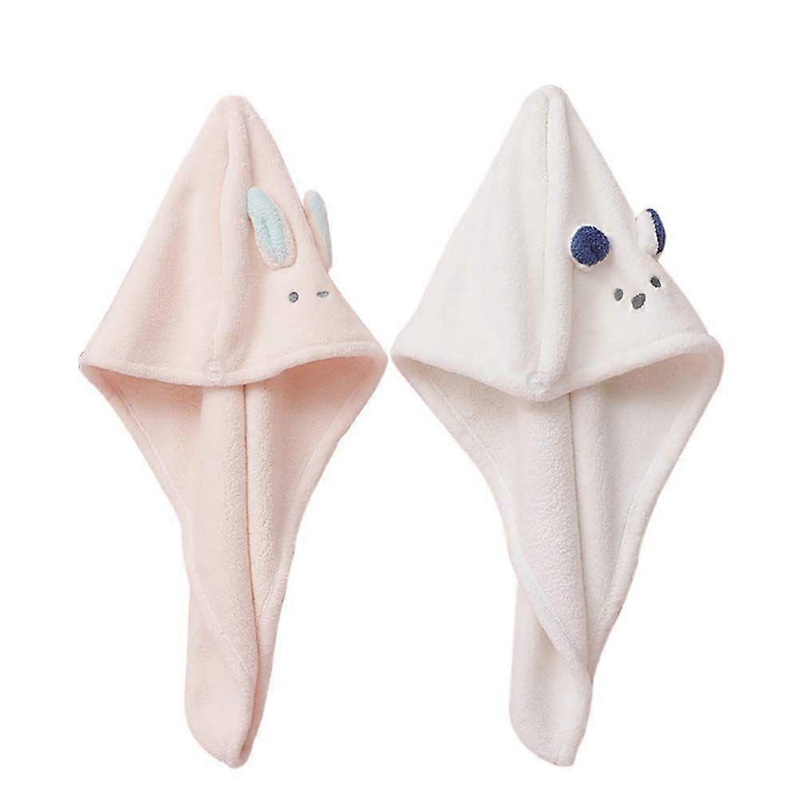 Microfiber Hair Towel Hair Towel Wrap Cute Hair Drying Towel Hair Turban Turie Twist Hair Turban For Curly Hair,Accessories For Girl Women,2 Pack(Pink