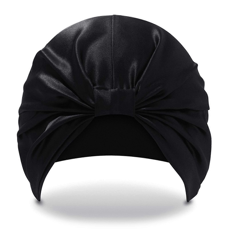 Women Sleep Hat Soft Silky Satin Night Sleep Cap Hair Bonnet for Head Cover Elas