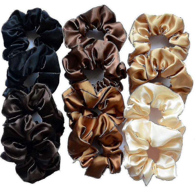 12pcs H Scrunes Satin Silk Scrunes Silky Y H Accessories