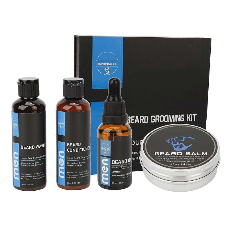 2025 Latest Model Beard Growth Kit Moisturizing Clean Hair Follicles Relief Be…