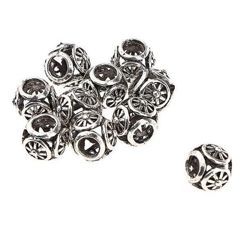3x10pcs Retro Hair Decorations Jewelry Hair Extension Dreadlocks Beads Ringd HLK07